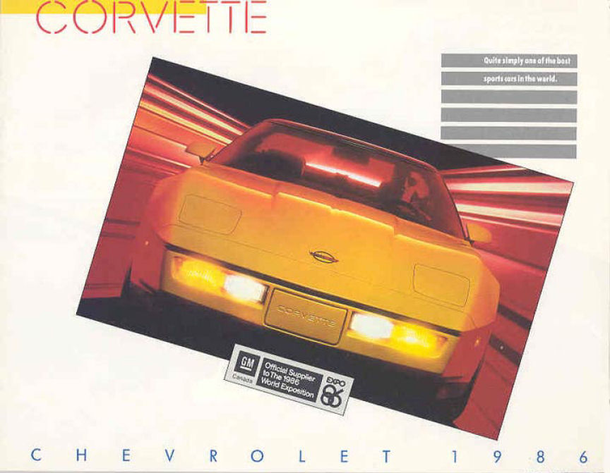 1986 Corvette Foldout
